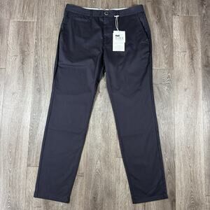 PERK Feel Good Slim Fit Chinos Men's Size 34X32 Ink Blue Stretch NWT